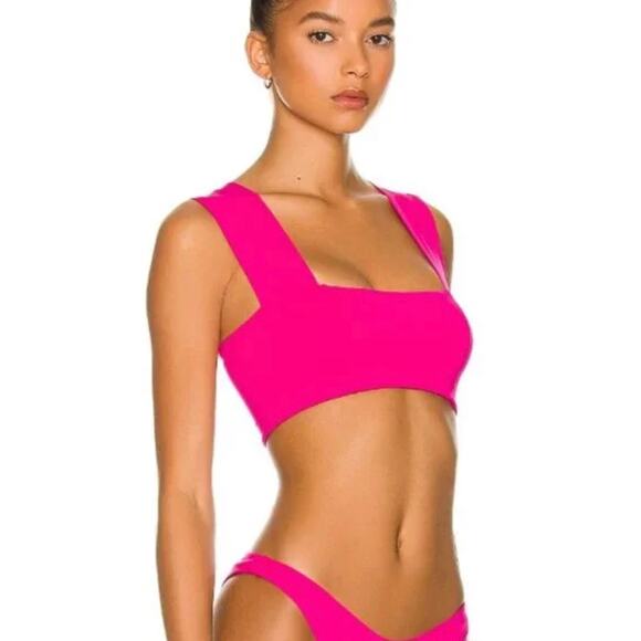 NWT L*SPACE Convertible Parker Bikini Top – Pink, Size Small, NWT - Picture 2 of 7